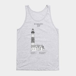 Big Sable Point Light Lighthouse - Michigan - SBDpng Tank Top